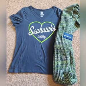 Seahawks Tee & Scarf